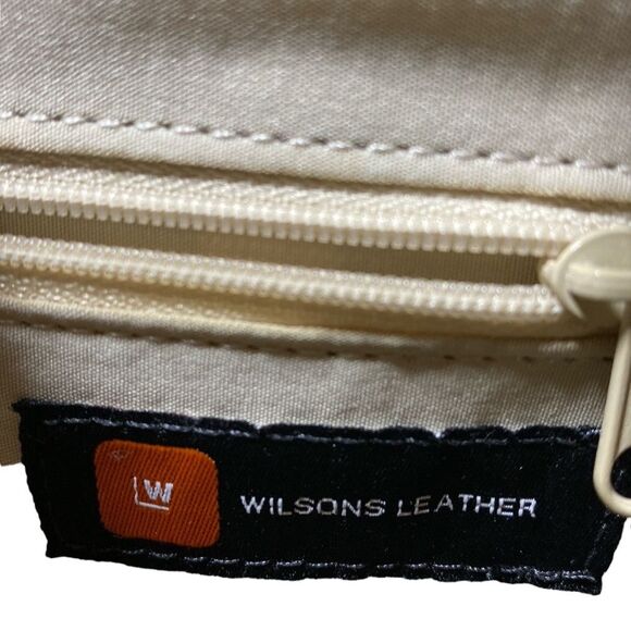WILSONS LEATHER Genuine Leather Cream Handbag - Picture 7 of 10